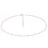Lantisor argint placat cu aur roz cu bilute 38-41 cm DiAmanti 30RD4N2RG-38-41cm-DIA (Argint 925‰ 1,8 g.)